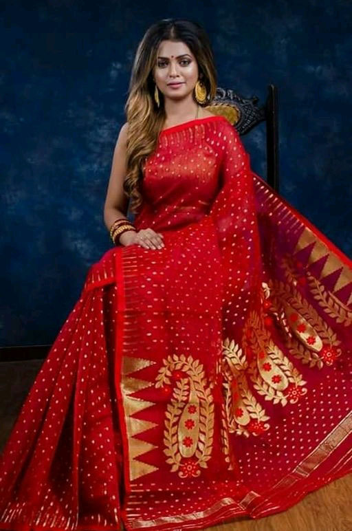 Exclusive Fashionable Tangail Half Silk Jamdani Saree For Women By Jamdani  Gallery